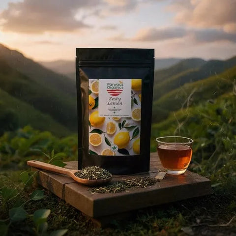 Parwaaz Zesty Lemon Green Tea – Detox & Digestion Support