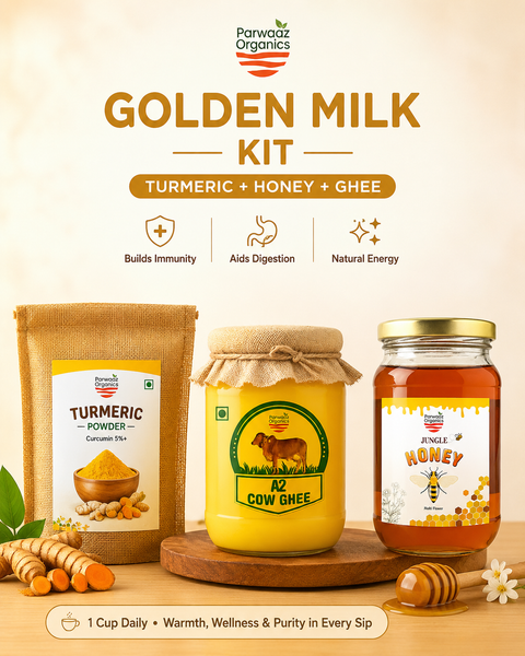 Golden Milk Kit – Turmeric + Honey + Ghee