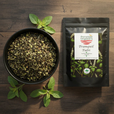 Parwaaz Tranquil Tulsi Green Tea – Stress Relief & Wellness